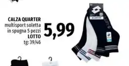 Famila Superstore Calza quarter Lotto offerta
