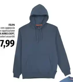 Famila Superstore Felpa con cappuccio e applicazione X Avirex Dept. offerta
