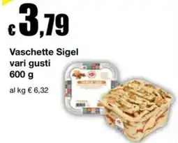 Sì con te Supermercati Vaschette Sigel vari gusti offerta