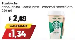 Coop Master Alleanza 3.0 Starbucks caffè latte offerta