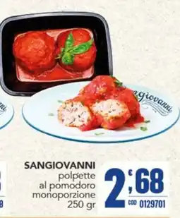 Gruppo di Palo Sangiovanni polpette al pomodoro offerta