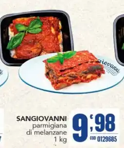 Gruppo di Palo Sangiovanni parmigiana di melanzane offerta
