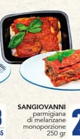 Gruppo di Palo Sangiovanni parmigiana di melanzane offerta