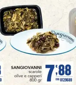 Gruppo di Palo Sangiovanni scarole olive e capperi offerta
