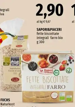 Famila Superstore Sapori & Piaceri fette biscottate integrali farro bio offerta