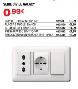 Bricofer Supporto incasso 3 posti offerta