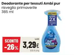 Coop Master Alleanza 3.0 Deodorante per tessuti Ambi pur risveglio primaverile offerta