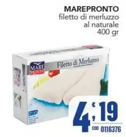 Gruppo di Palo Filetto di Merluzzo Mare Pronto offerta