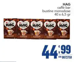 Gruppo di Palo Caffè Hag bustine monodose offerta