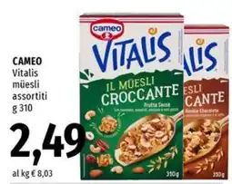 Famila Superstore Cameo Vitalis muesli assortiti offerta