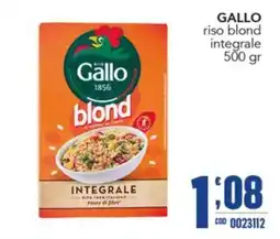 Gruppo di Palo Gallo riso blond integrale offerta