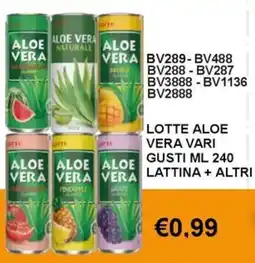 Italy Cash and Carry Lotte aloe vera offerta