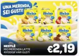 Irys Nestlé mio merenda latte offerta