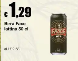 Sì con te Supermercati Birra Faxe offerta