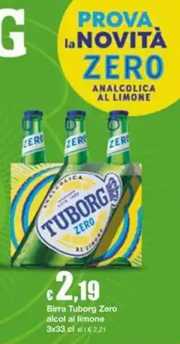 Sì con te Supermercati Birra Tuborg Zero al limone offerta