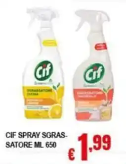 Risparmio Supermercati Cif spray sgrassatore offerta