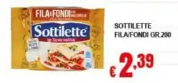 Risparmio Supermercati Sottilette FILA/FONDI offerta