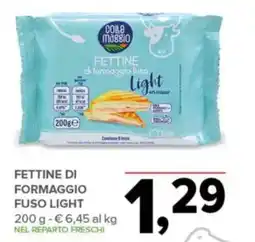 Todis Fettine di formaggio fuso light Colle maggio offerta