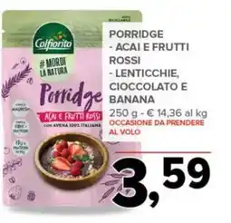 Todis Colfiorito Porridge Acai e Frutti Rossi offerta