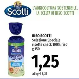 Famila Superstore Riso Scotti Selezione Speciale risette snack 100% riso offerta