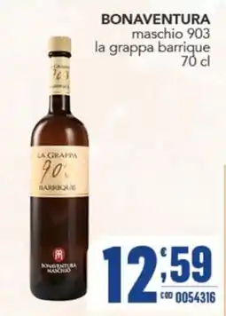 Gruppo di Palo Bonaventura maschio la grappa barrique offerta