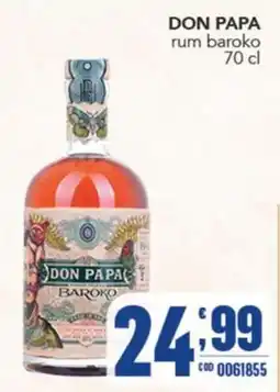 Gruppo di Palo Don Papa rum baroko offerta