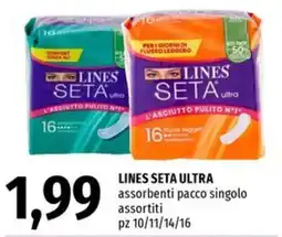 Famila Superstore Lines Seta Ultra assorbenti offerta