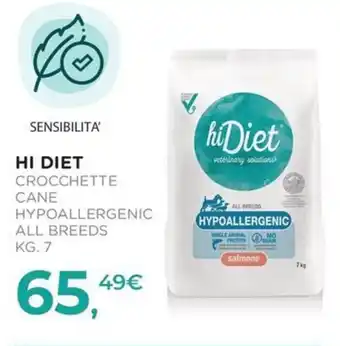 Arcaplanet Hi Diet crocchette cane hypoallergenic offerta