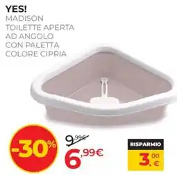 Arcaplanet Madison toilette aperta ad angolo con paletta colore cipria offerta
