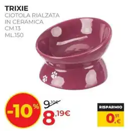 Arcaplanet Trixie ciotola rialzata in ceramica offerta