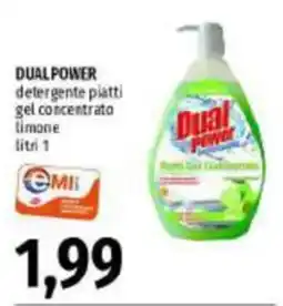 Emi Market Dual Power detergente piatti gel concentrato limone offerta