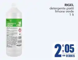 Gruppo di Palo Rigel lavapiatti limone offerta