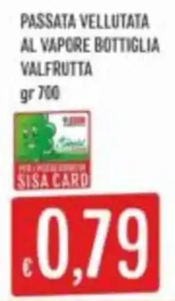 Mercadò Passata vellutata al vapore bottiglia Valfrutta offerta