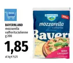 Famila Superstore Bavernland mozzarella valforita julienne offerta