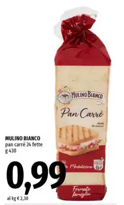 Famila Superstore Mulino Bianco pan carrè offerta