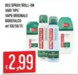 Mercadò Deo spray/roll-on vario tipo offerta