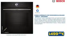 Euronics Forno combinato con microonde da incasso Serie 8 Bosch offerta