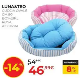Arcaplanet Cuccia ovale Luna&Teo offerta