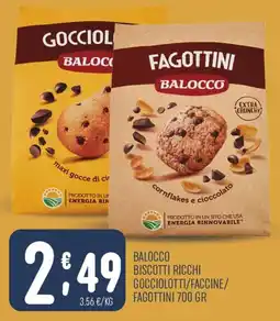 Gruppo Pascar Balocco biscotti ricchi gocciolotti/faccine/fagottini offerta