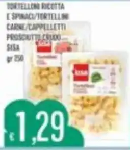 Mercadò Tortellini ricotta e spinaci/tortellini carne/cappelletti prosciutto crudo offerta