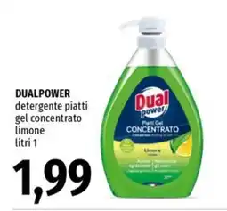 Famila Superstore Dualpower detergente piatti gel concentrato limone offerta