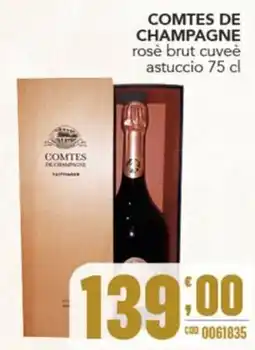 Gruppo di Palo Comtes de Champagne rosé brut cuvée offerta