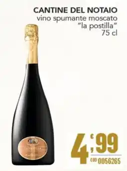 Gruppo di Palo Cantine del Notaio vino spumante moscato "la postilla" offerta
