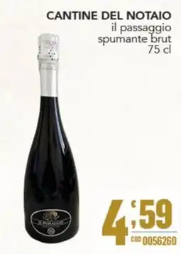 Gruppo di Palo Cantine del Notaio il passaggio spumante brut offerta