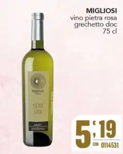 Gruppo di Palo Migliosi vino pietra rosa grechetto doc offerta