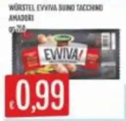 Mercadò Würstel Evviva suino tacchino amadori offerta
