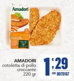 Gruppo di Palo Amadori cotoletta di pollo croccante offerta