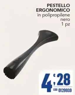 Gruppo di Palo Pestello ergonomico in polipropilene nero offerta