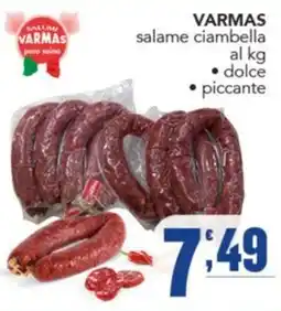 Gruppo di Palo Varmas salame ciambella offerta