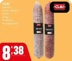 Gruppo di Palo Clai salame senza glutine offerta